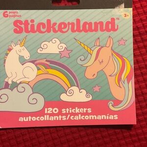 Stickerland Unicorn Sticker Book - Pastel Rainbow Design